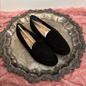 Birdies The Vesper Black Suede Flats